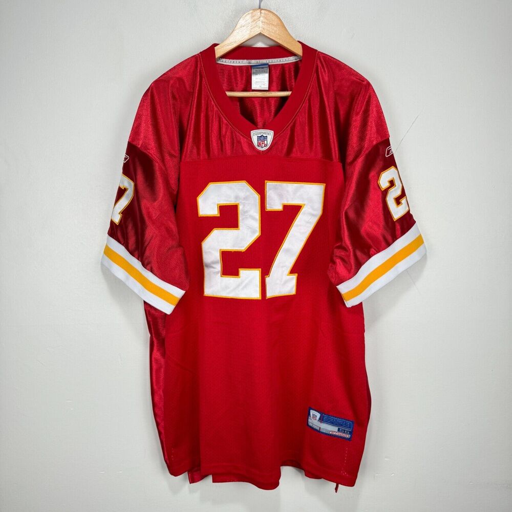 Kansas City Chiefs Larry Johnson Football Jersey Men Size 56 2XL Red Stitched 27